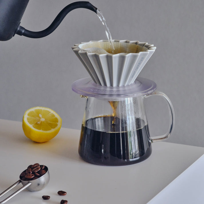 Origami - Pour Over Coffee Dripper - Porcelain - Matte Black