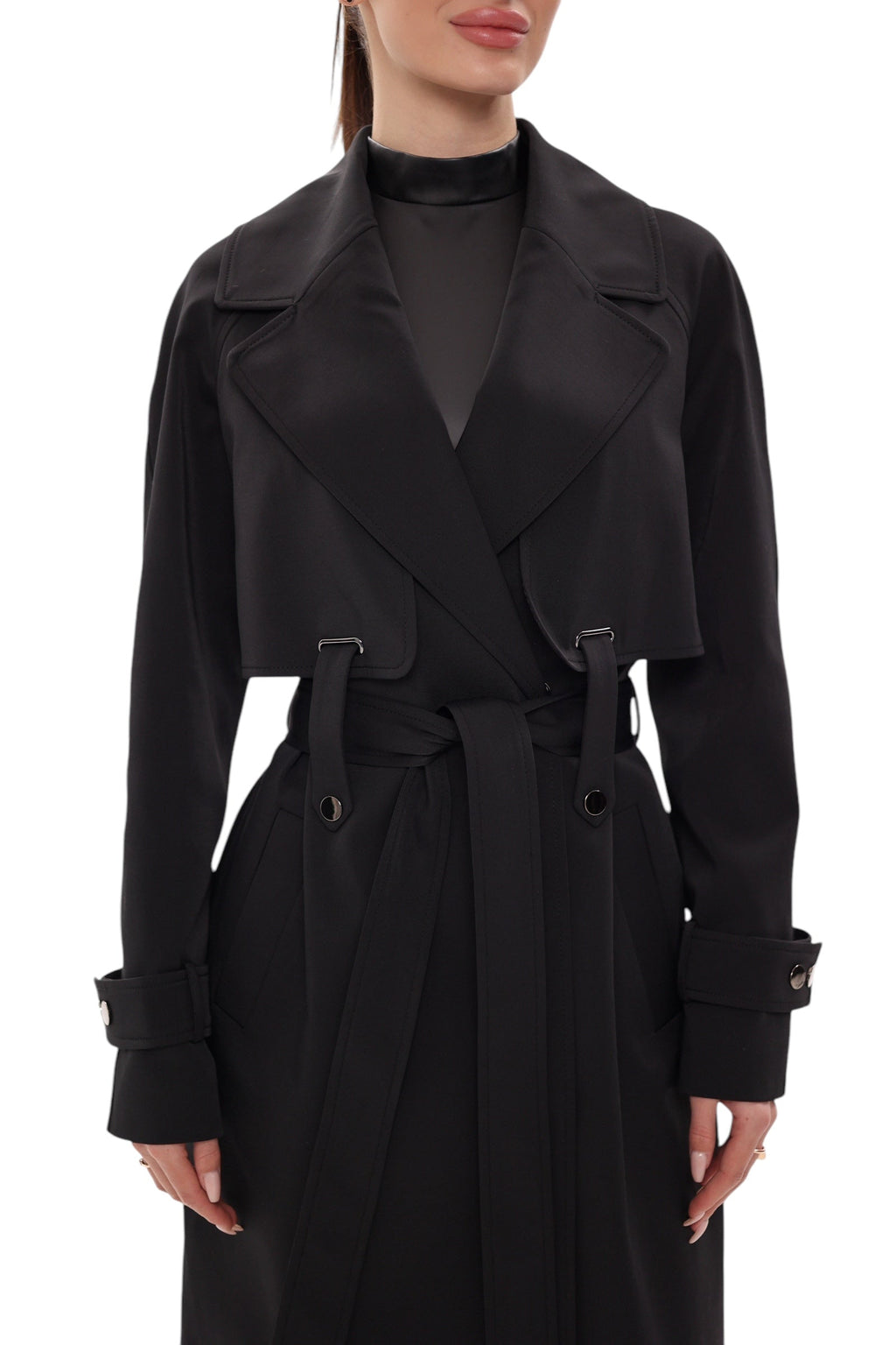 Karina Trench Coat in Black