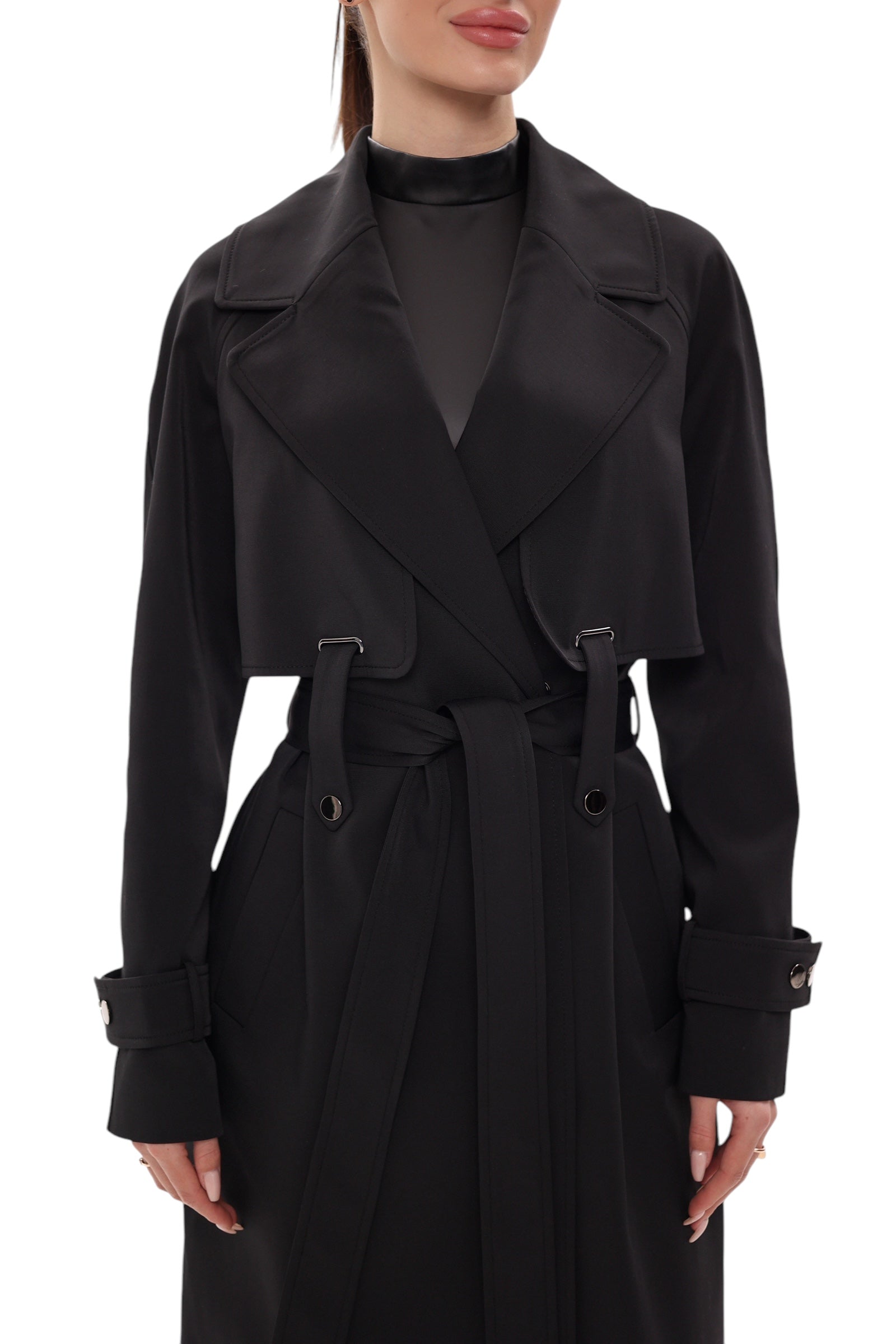 Karina Trench Coat in Black