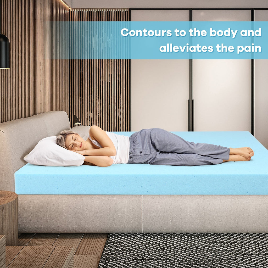 3 Inch Gel-Infused Cooling Bed Topper for All-Night Comfy
