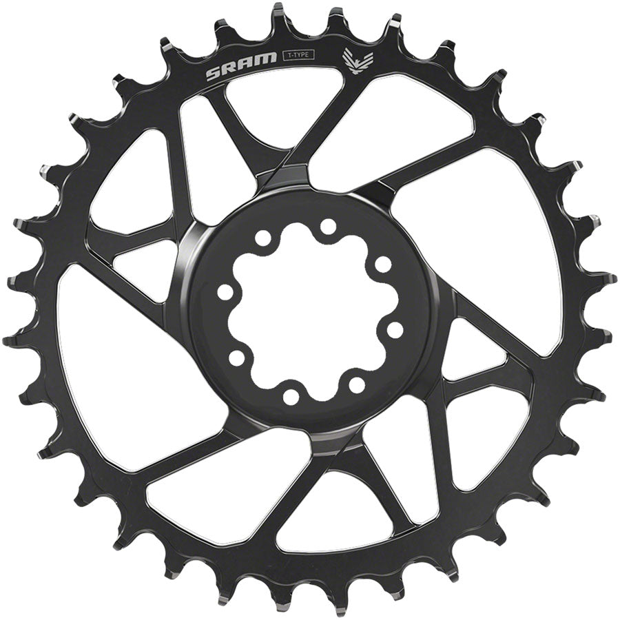 SRAM S1000 Eagle T-Type Direct Mount Chainring - 32t 12-Speed 8-Bolt Direct Mount 3mm Offset Aluminum BLK