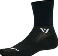 Swiftwick Aspire Quarter Crew Socks - 4" Black Medium