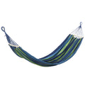 Double Hammock 2 Person Canvas Hanging Hammock Swing Bed with Carrying Bag Hold 330LBS for Camping Travel Beach