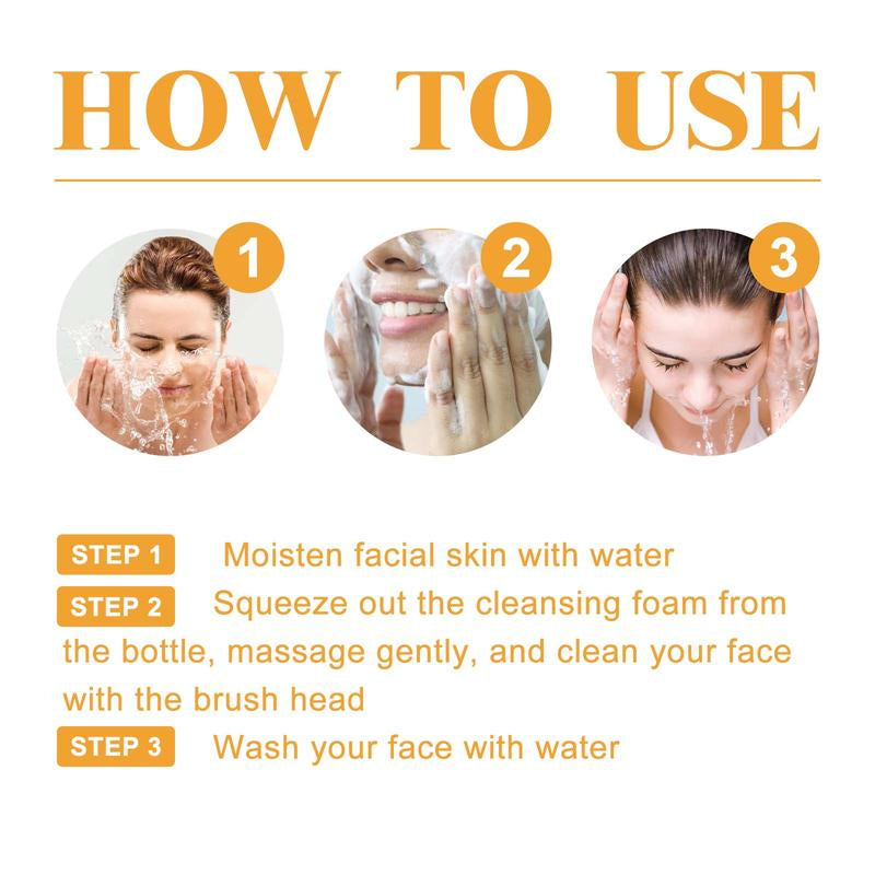 Deep Cleansing Turmeric Brightening Facial Cleanser for Oily Skin - Comforting Facial Wash for a Radiant Glow