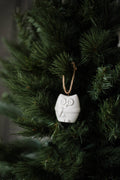 Handmade Porcelain Christmas Ornaments: Owl