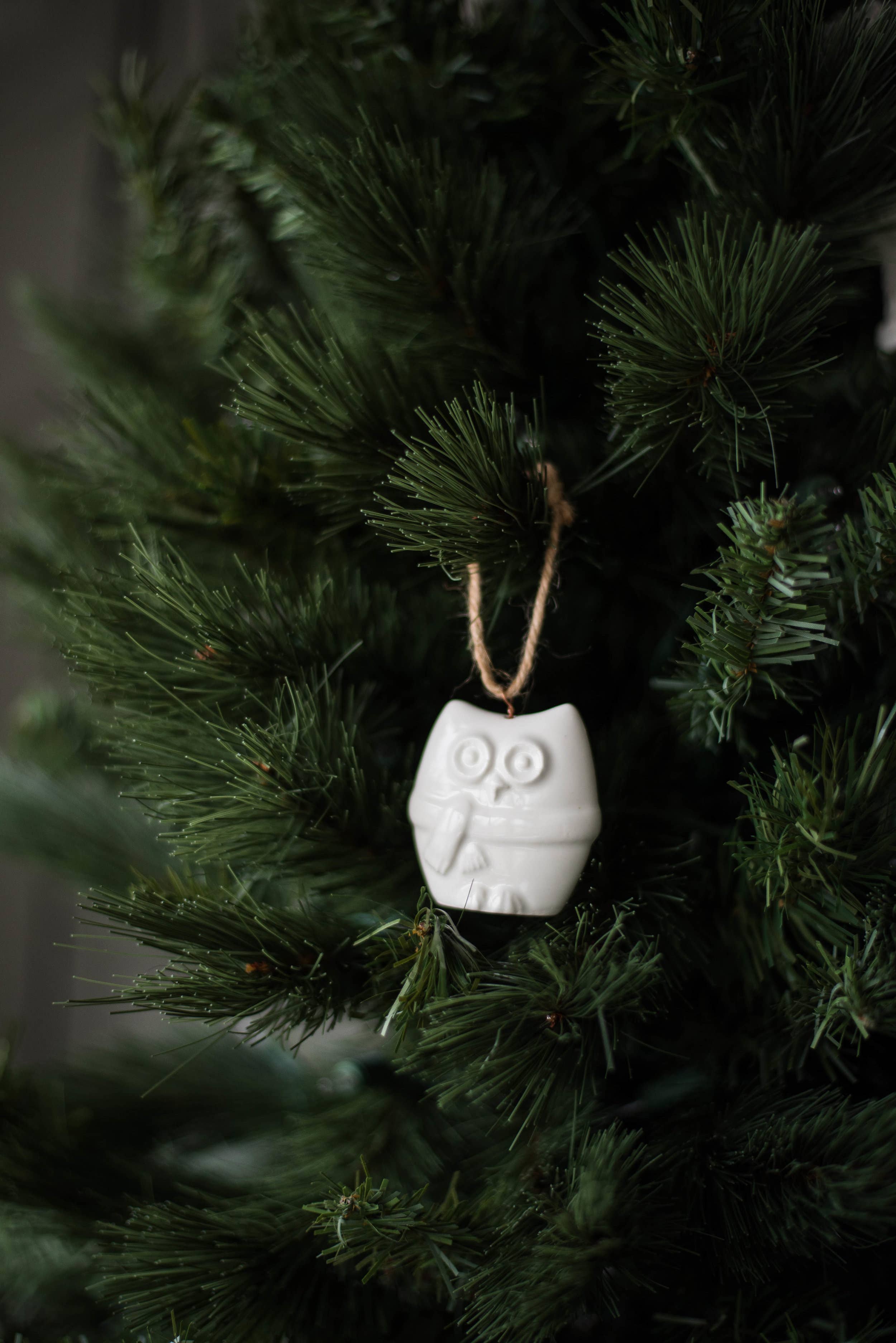Handmade Porcelain Christmas Ornaments: Little Engine
