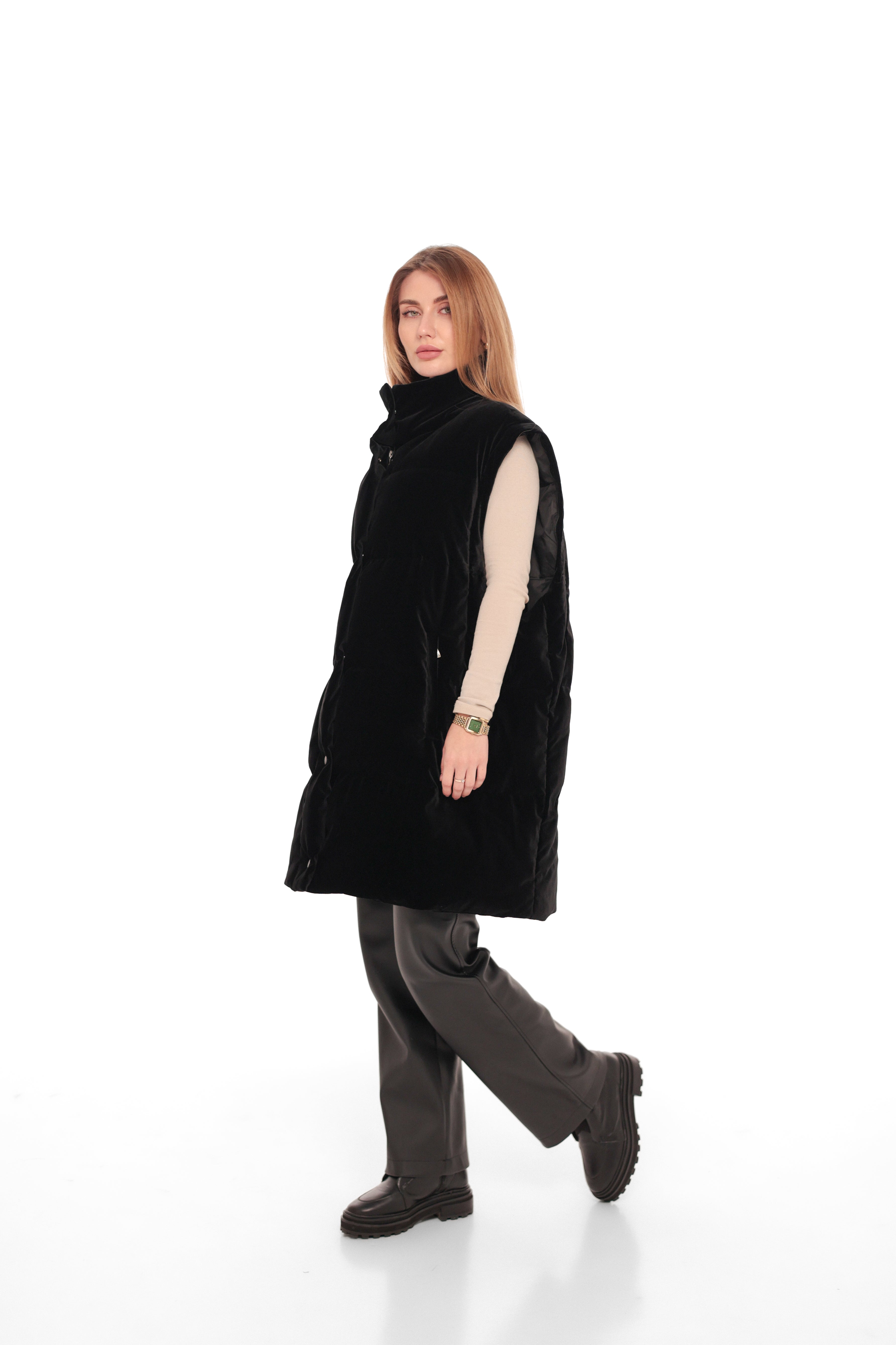 Transformer 2 in 1 Velour Down Coat┃Vest