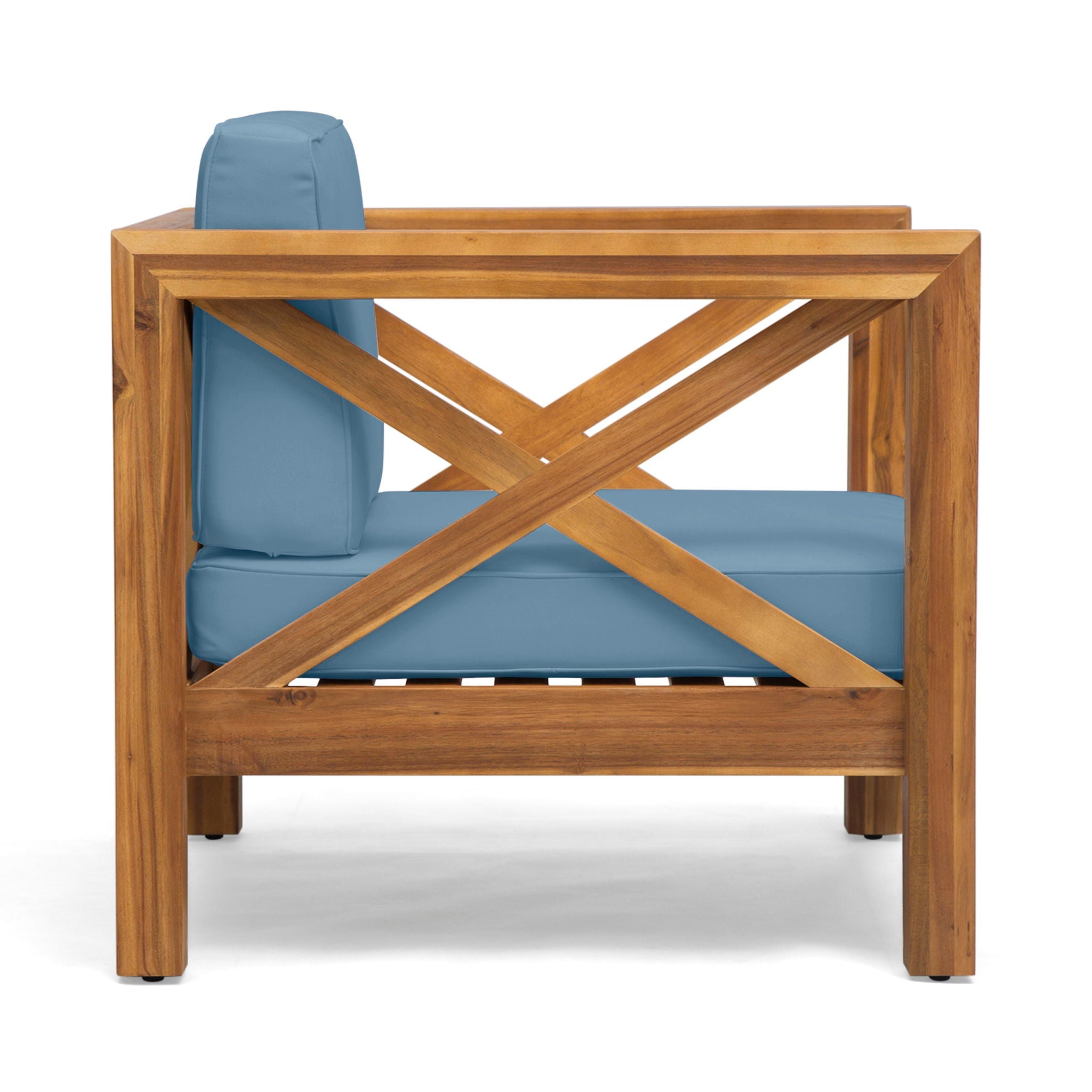 Brava Mid-Century Modern Club Chair with Water Resistant Cushions