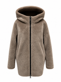 ⇆ Reversible Faux Shearling Hooded Coat
