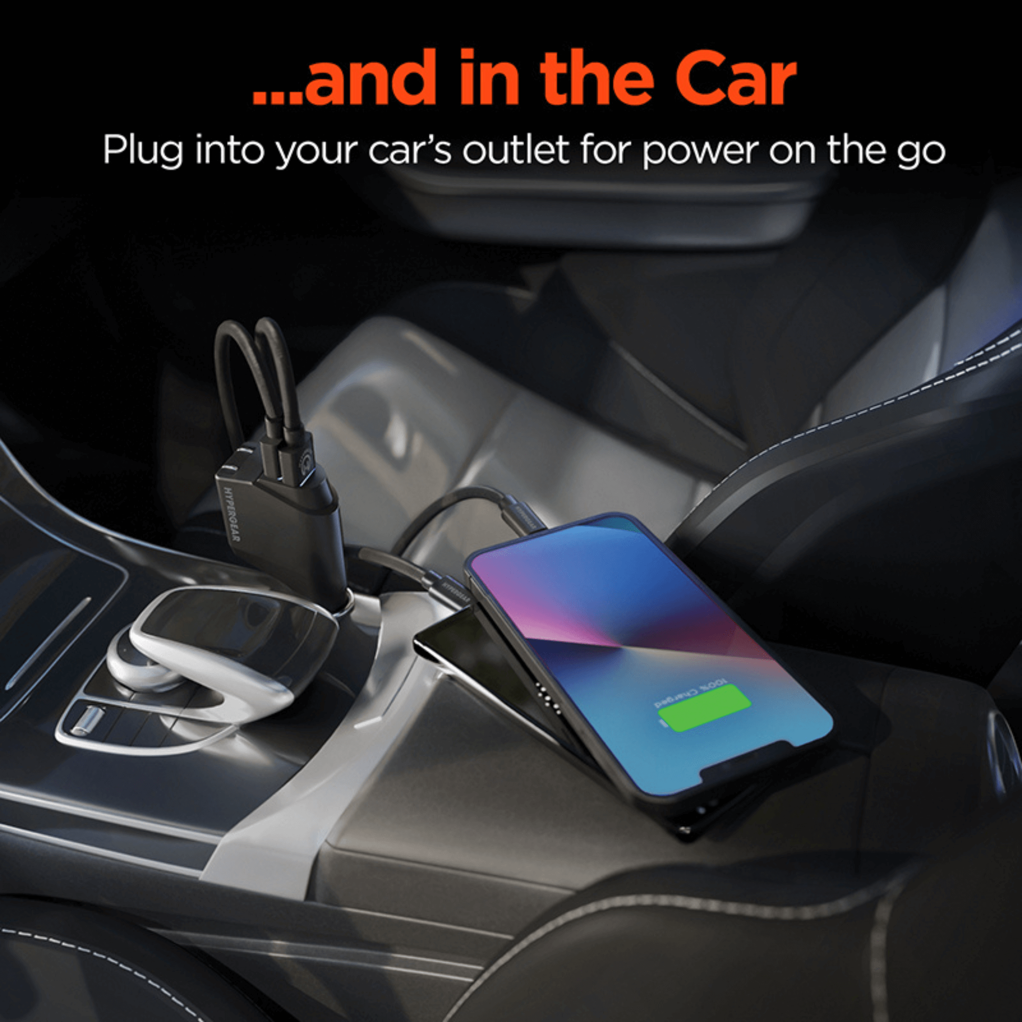 HyperGear Hybrid 2.1A Dual USB Car/Wall Charger