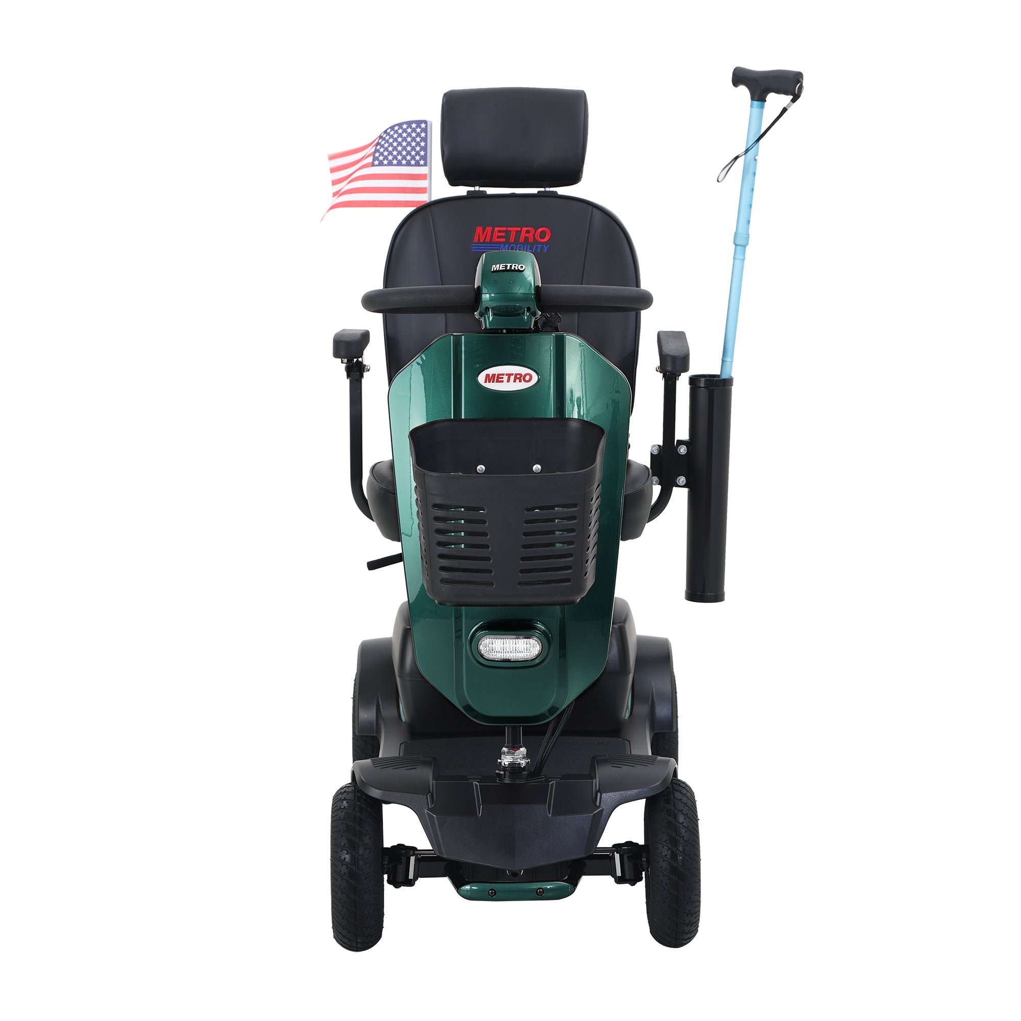Mobility Scooter 4-Wheel Metal Emerald 16 Mile Range USB Charger 300W