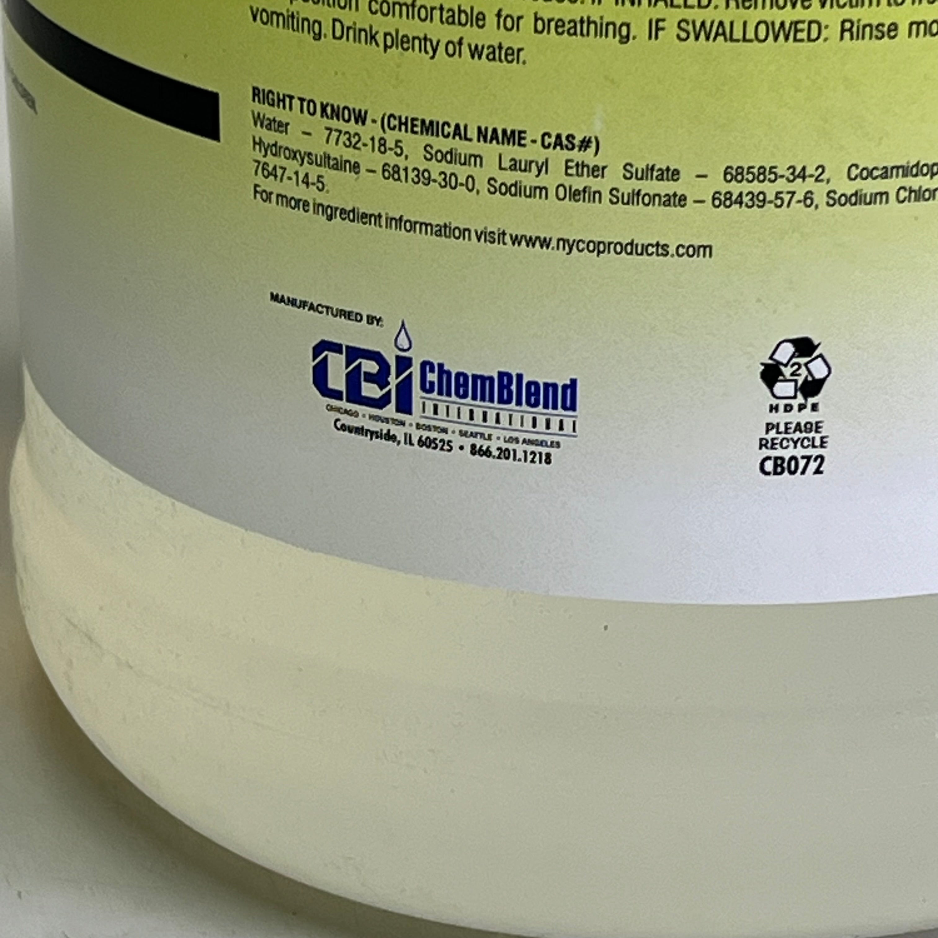E. LOGICAL E.Free Moisturize Mild Liquid Foaming Hand Soap 1 Gal Clear NYC072-04