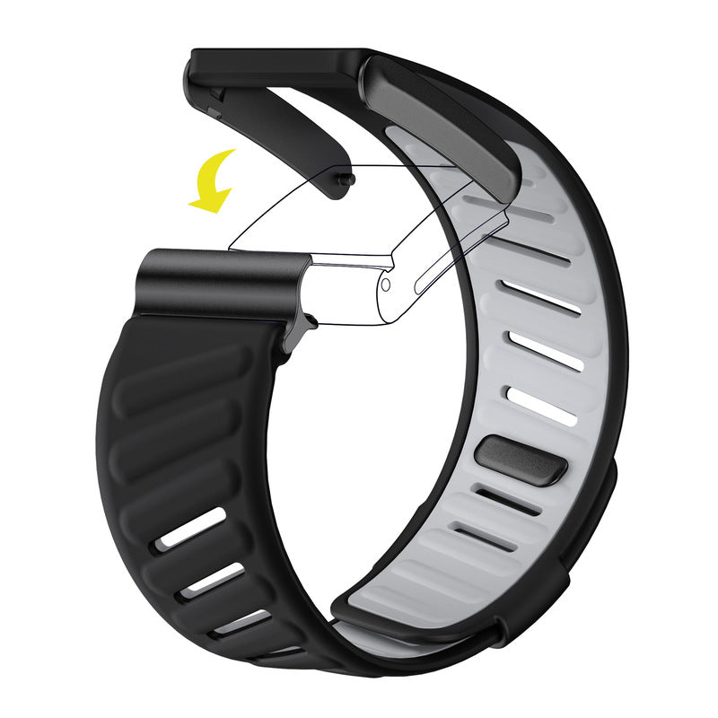 SportFlex Soft-Touch Silicone Wrist Band: a waterproof and sweatproof replacement band that is compatible with the WHOOP 4.0 HRM