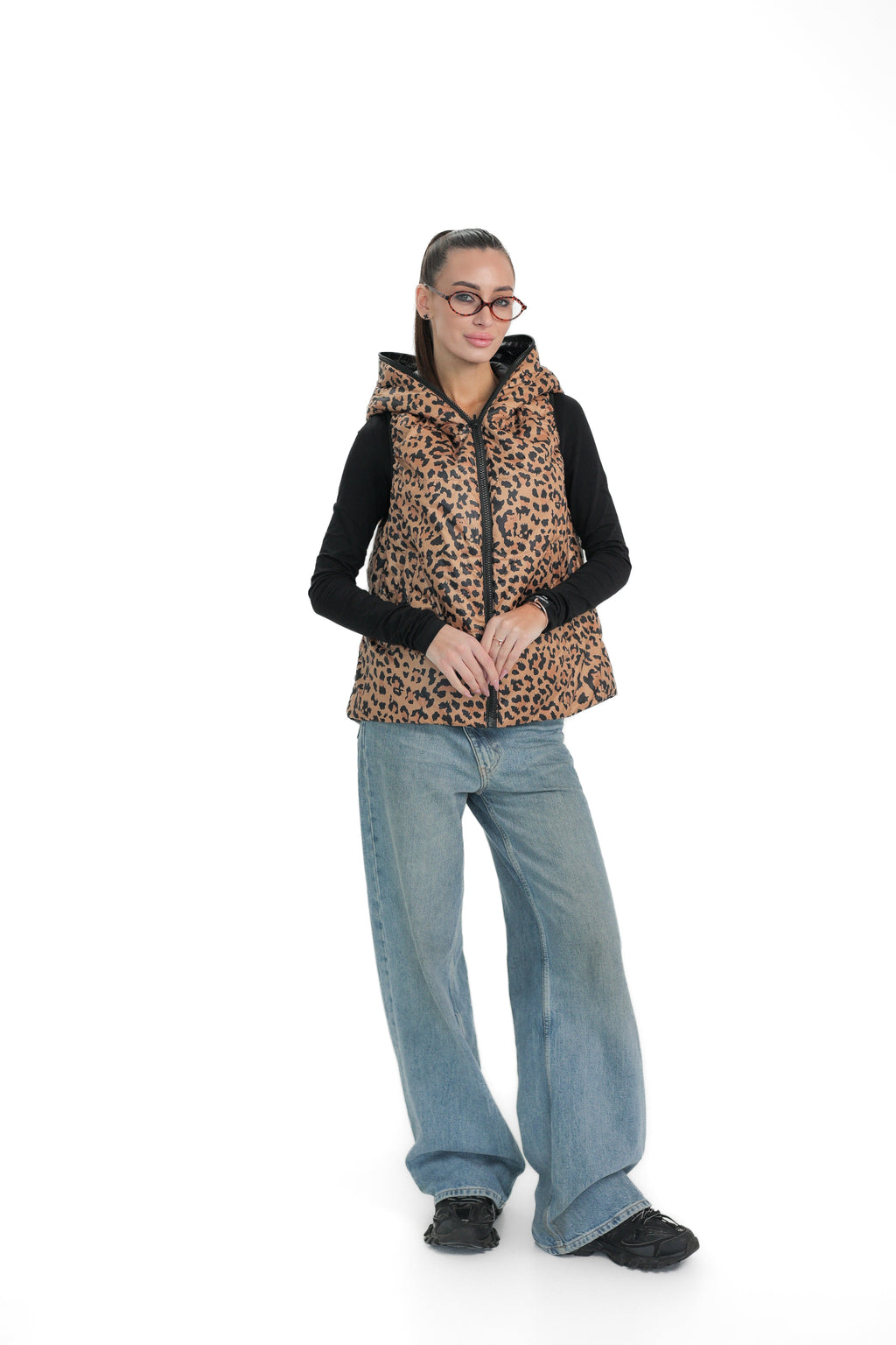 ⇆ Reversible Light Insulated Vest Black | Leo