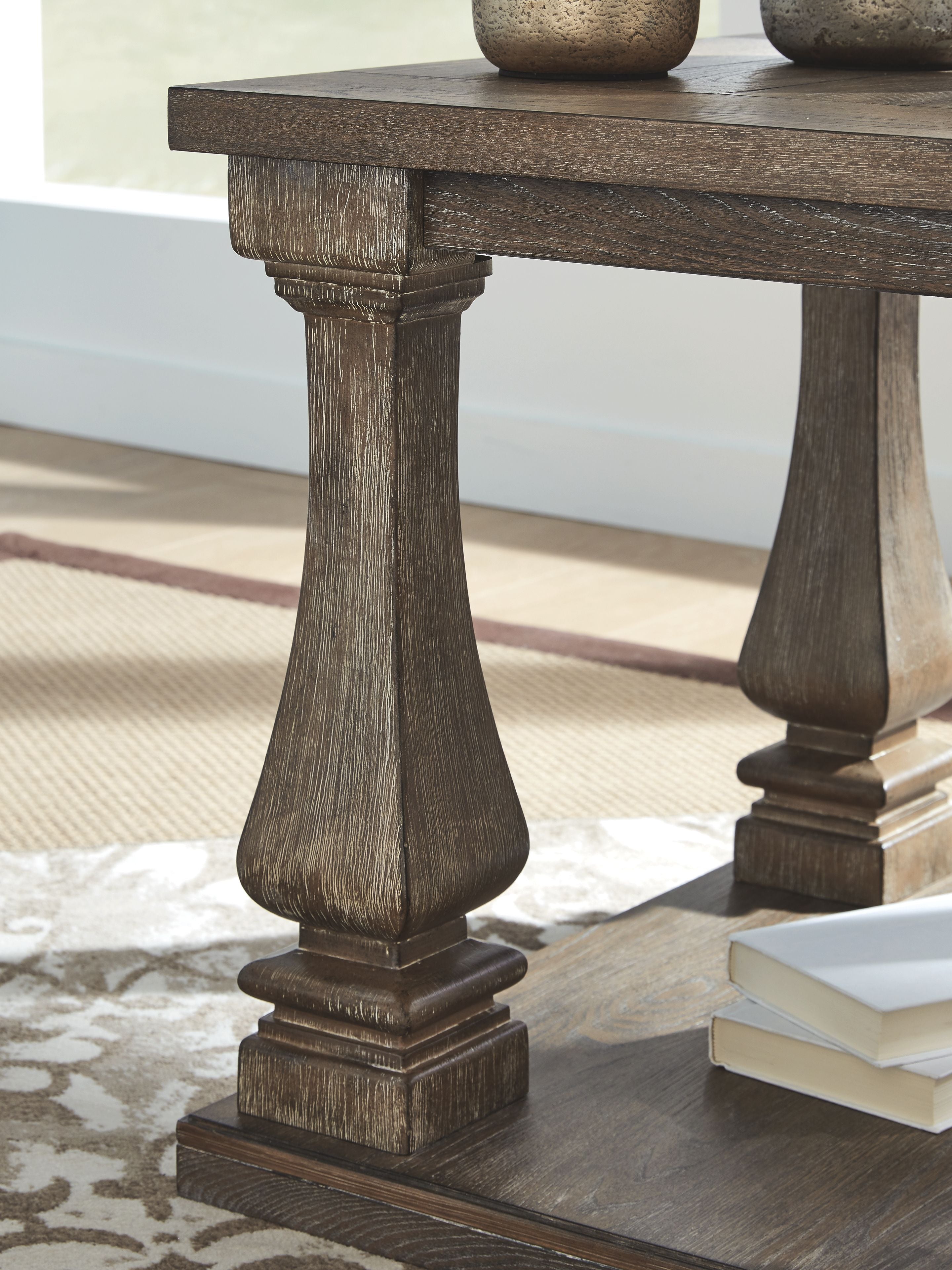 Johnelle - Rectangular End Table - Gray
