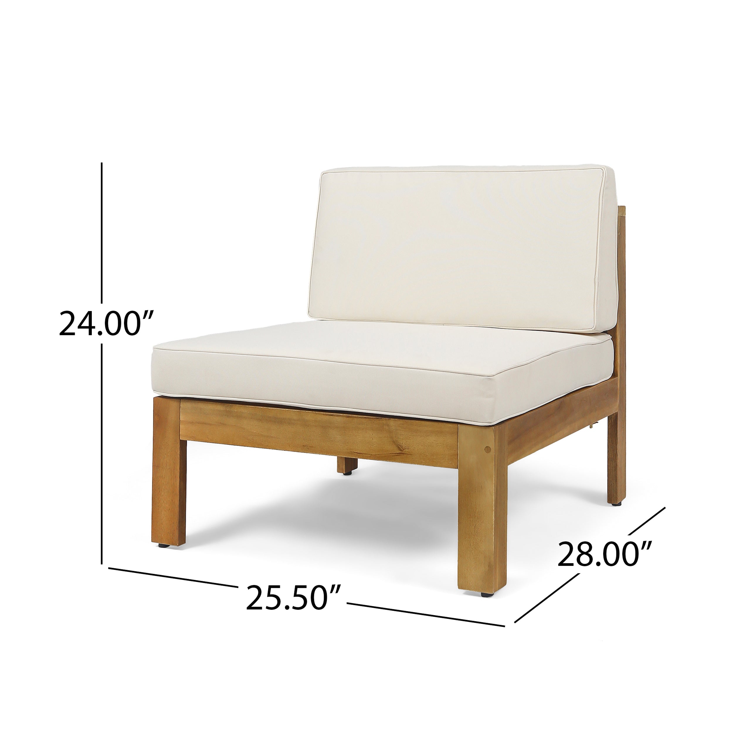 Outdoor Sectional Set Acacia Wood Beige 5 Piece L Shape Seats 4