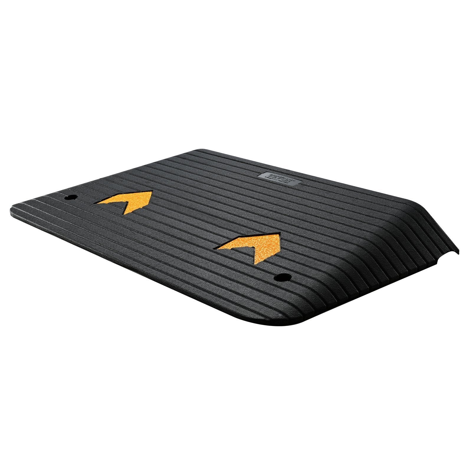 Threshold Ramp Rubber 3.5 In Non-Slip Beveled Doorway 35.5x21 In Channel