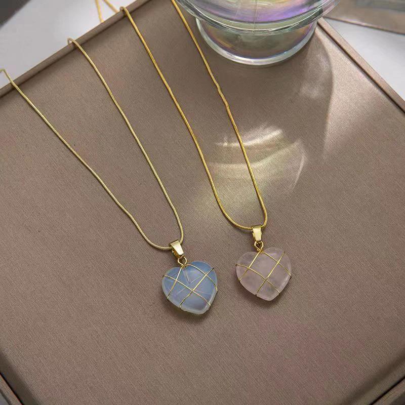 Fashion Moonstone Necklace - Cartoon Princess Love Girl Jewelry