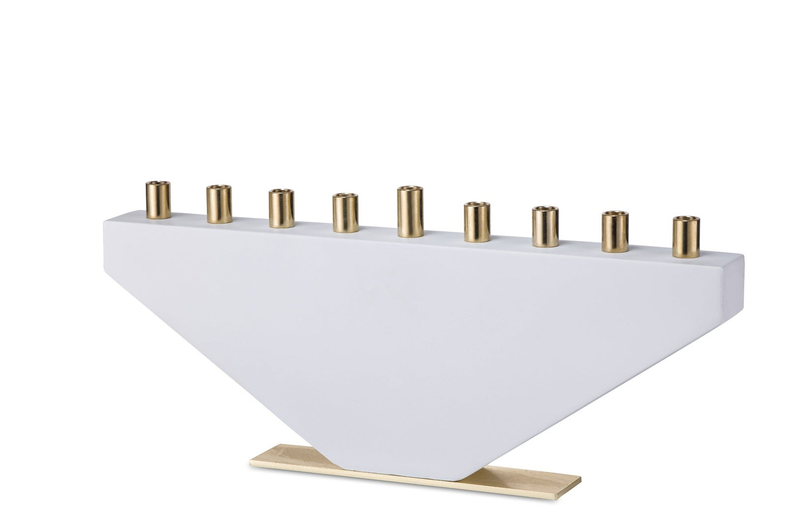 Sleek Concrete Menorah for Hanukkah Decorations - Fancy Lady Series