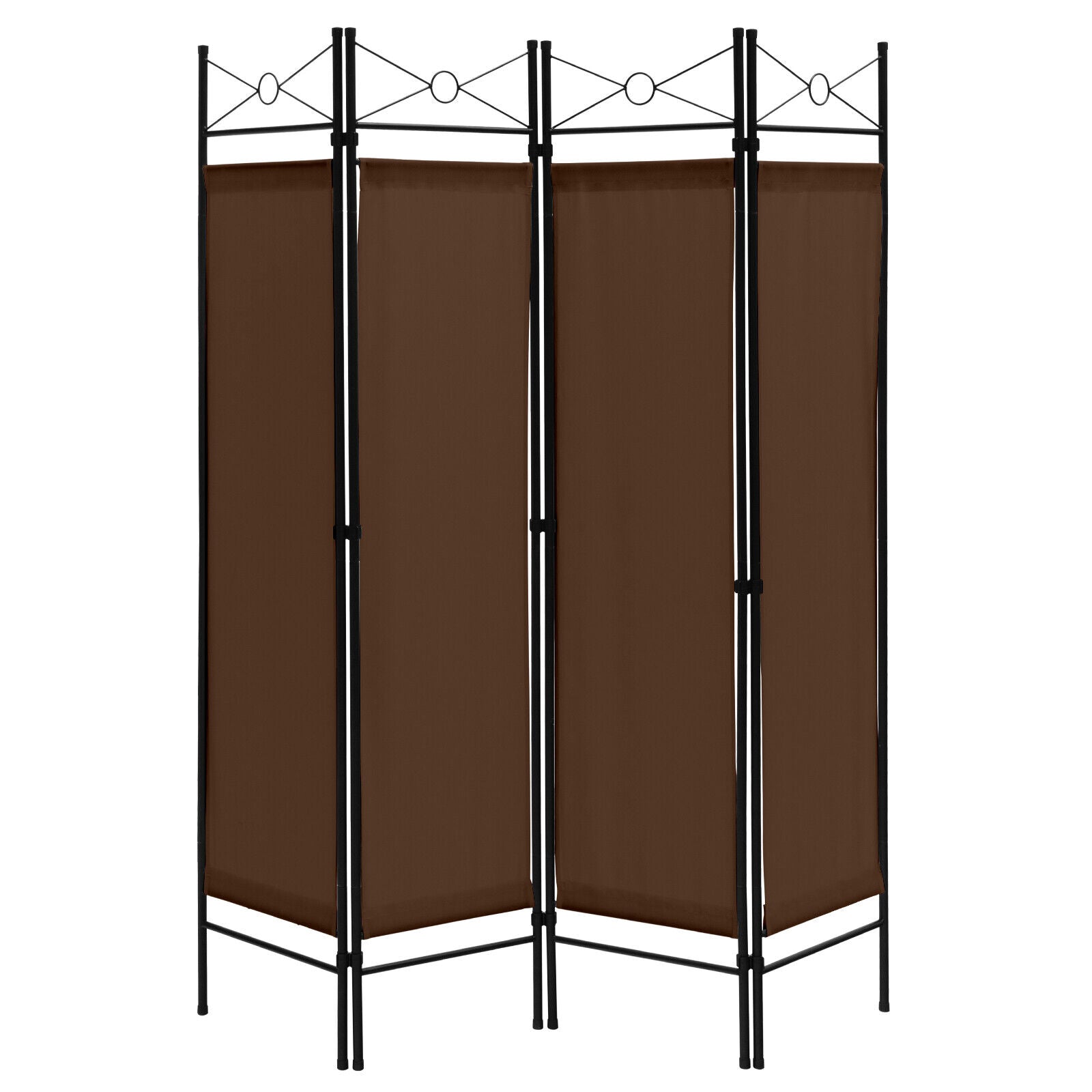 6 Feet 4-Panel Folding Freestanding Room Divider