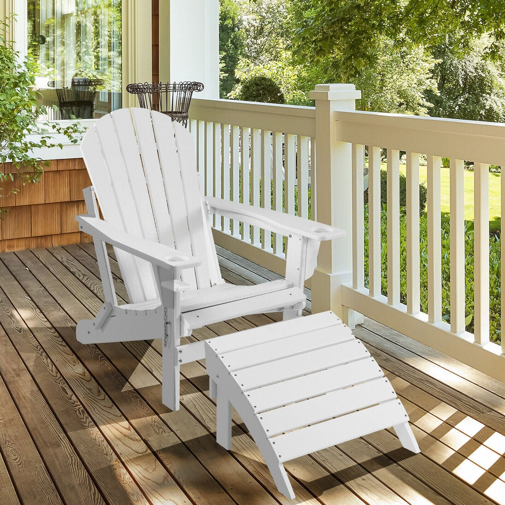 Adirondack Folding Ottoman with All Weather HDPE