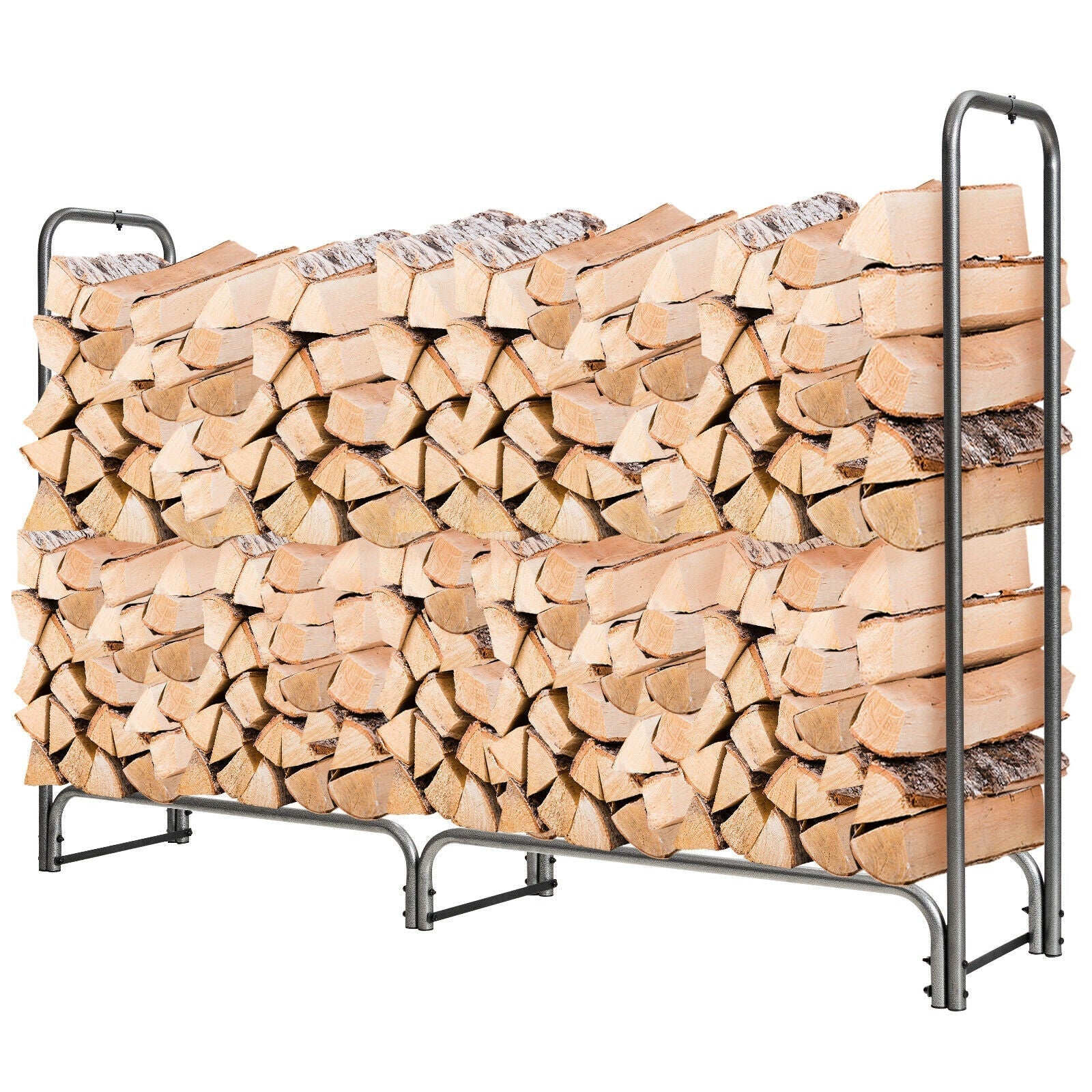 4 Feet/5 Feet/6 Feet/8 Feet Firewood Storage Log Rack
