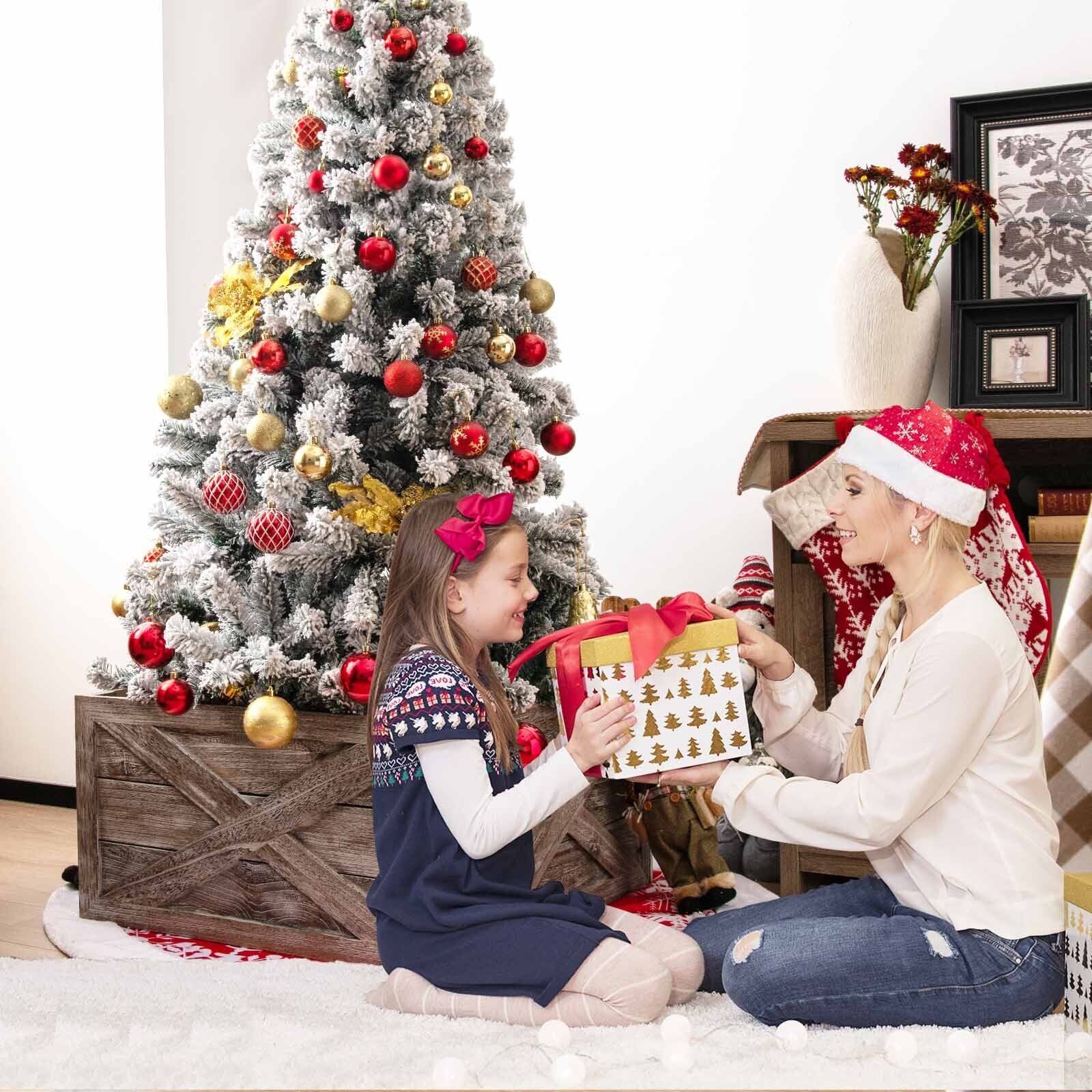 28.5 Inch Wooden Tree Collar Box for Indoor/Outdoor Use