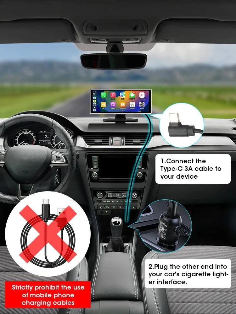 Dash Cam 10.11.26" with 4K Resolution and GPS