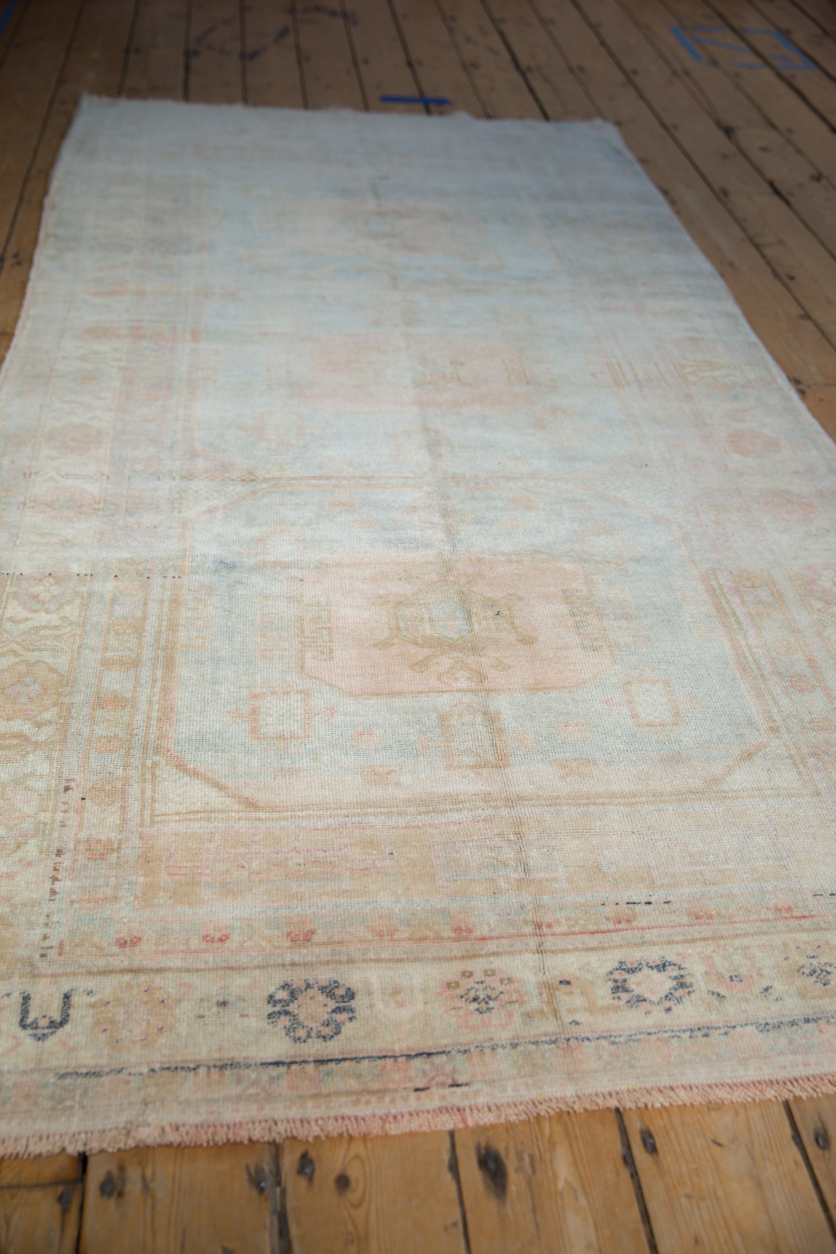 4x8 Vintage Distressed Oushak Rug Runner