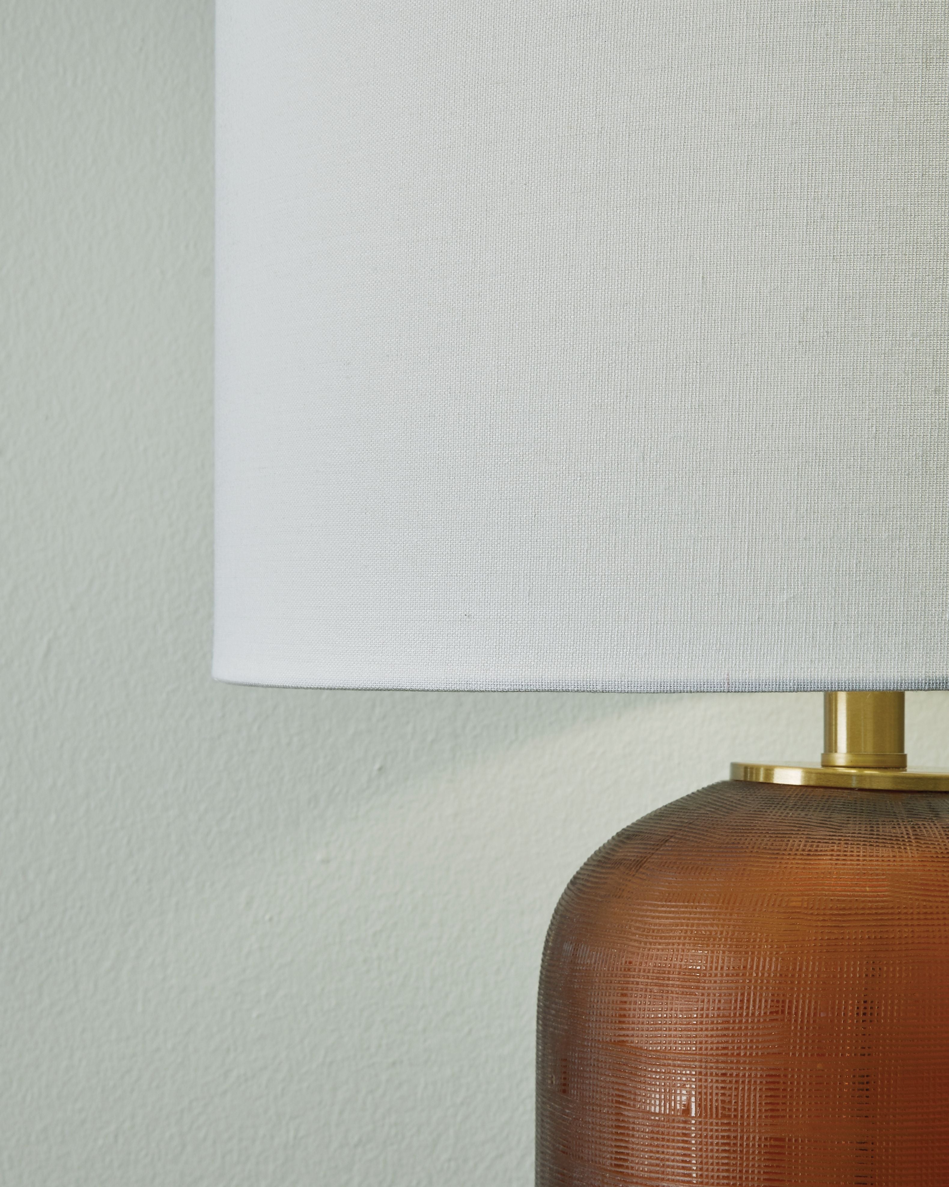 Farberman - Glass Table Lamp - Amber