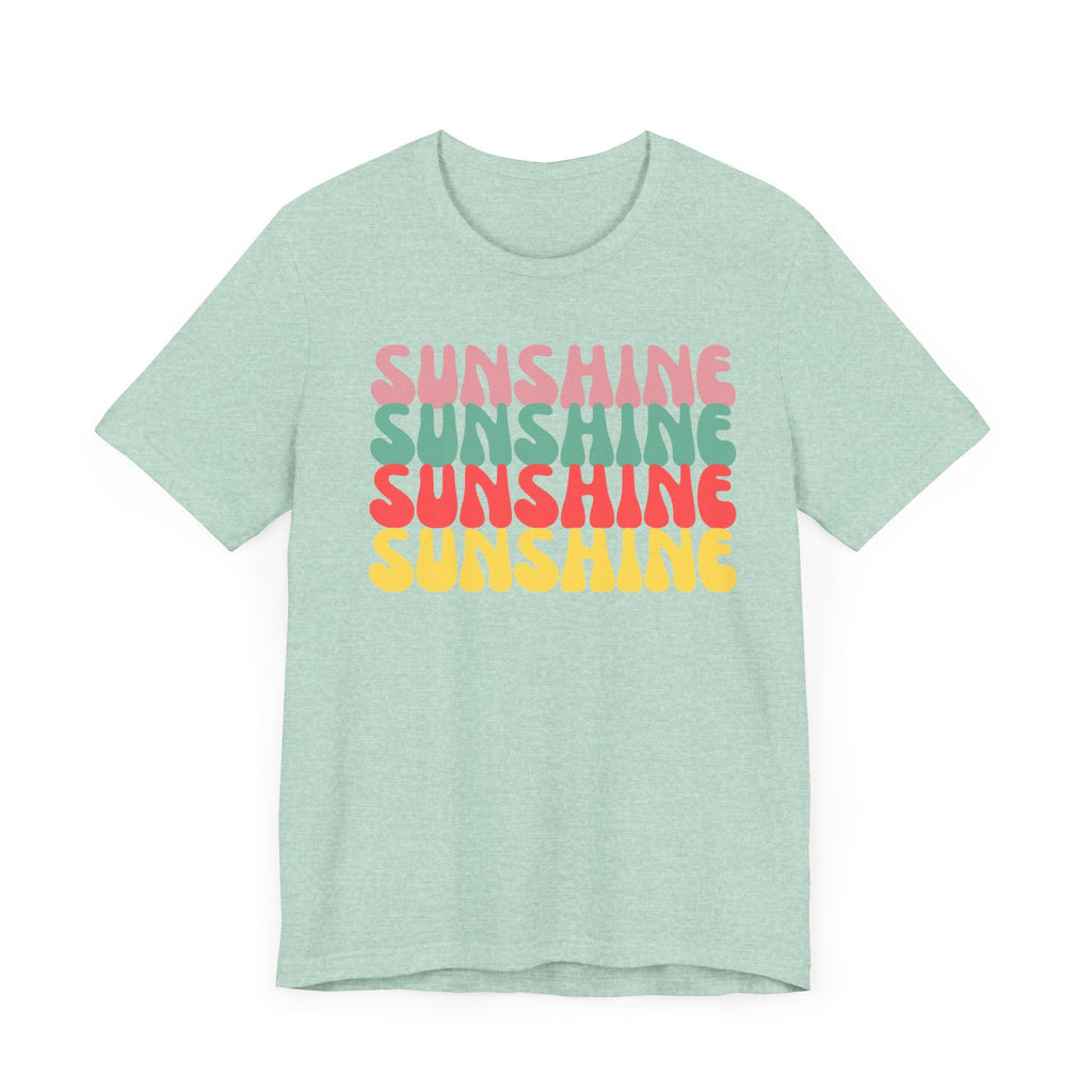 Sunny Vibe Unisex Tee, Summer T-Shirt, Beachwear, Gift for Her, Casual Wear, Fun Graphic Tee