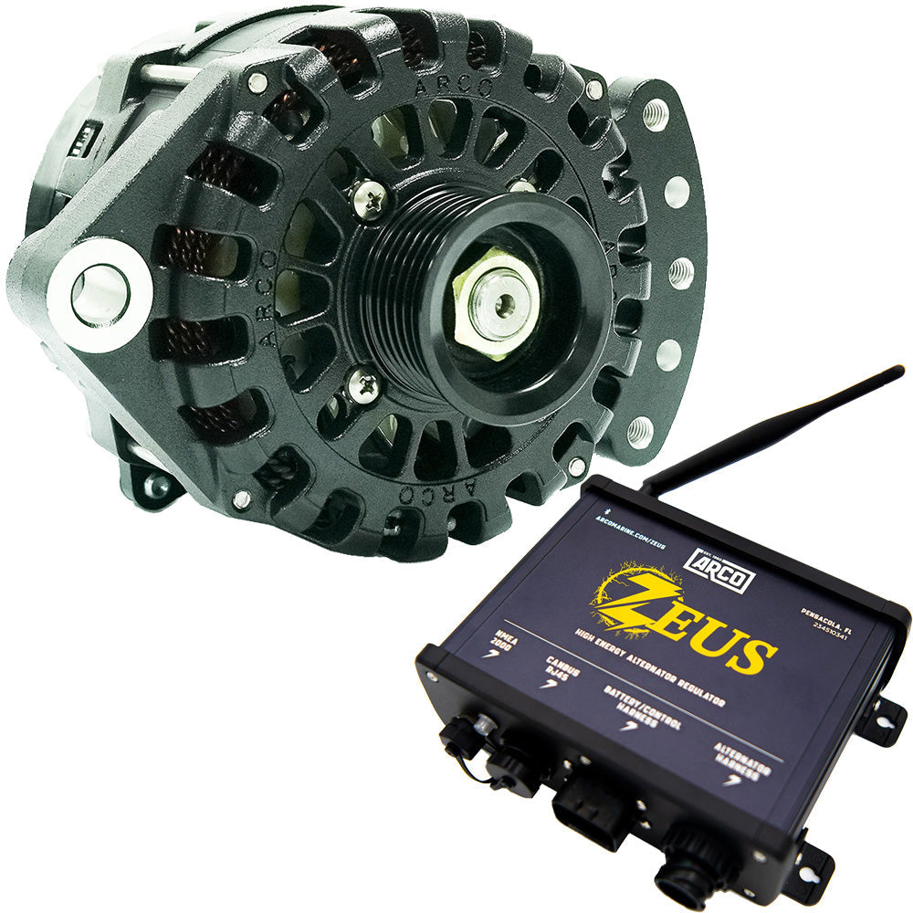 ARCO Zeus A225S 1"-2" Single Foot Alternator w/Isolated Ground, Terminal Block  Zeus High-Energy Alternator Regulator [4015-AZ1000]