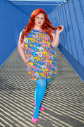 8-Bit A-Frames Tunic in Pretty Pastel