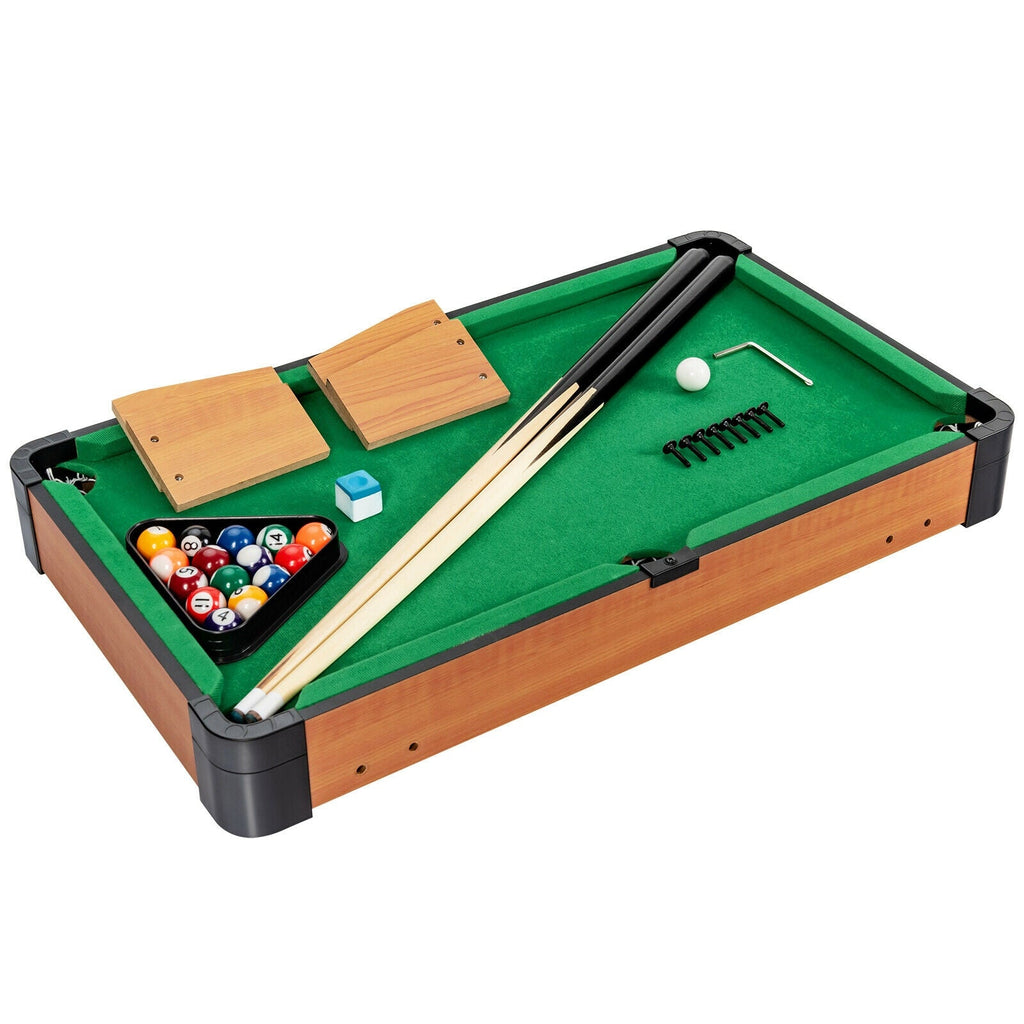 24‚Äù Mini Tabletop Pool Table Set Indoor Billiards Table with Accessories