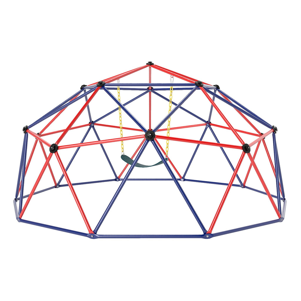 10 Feet Dome Climber with Swing and 800 Lbs Load Capacity