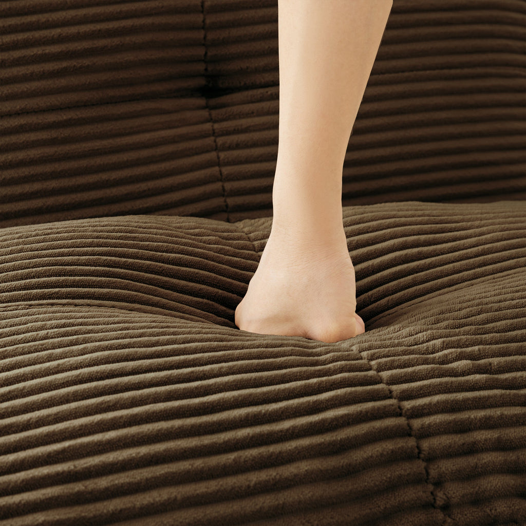 Ottoman Corduroy - Brown