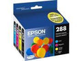 New, Pre-Owned - Epson 288 Black, Cyan, Magenta & Yellow Ink Cartridges