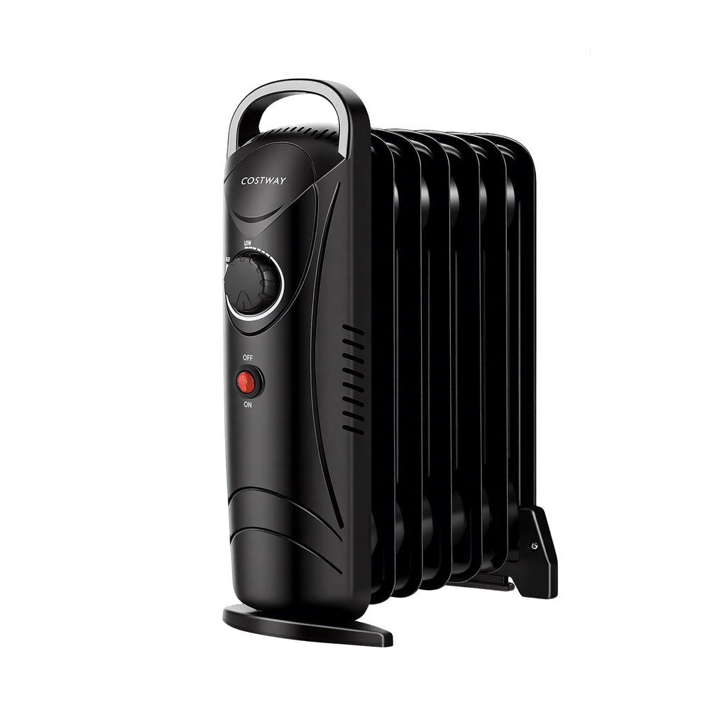 700W Electric Oil Filled Radiator Heater with Adjustable Thermostat