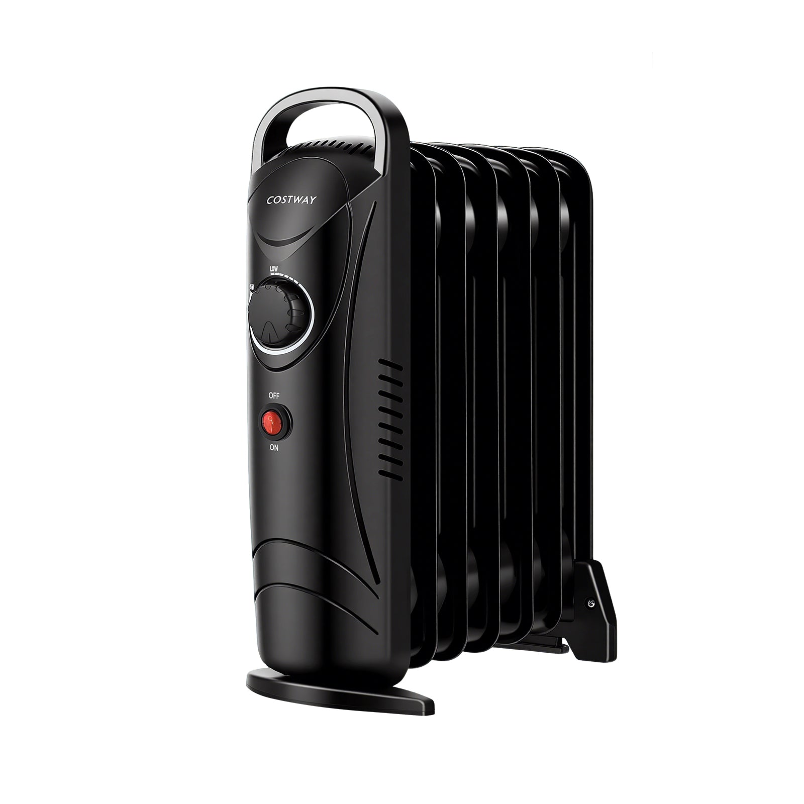 700W Electric Oil Filled Radiator Heater with Adjustable Thermostat