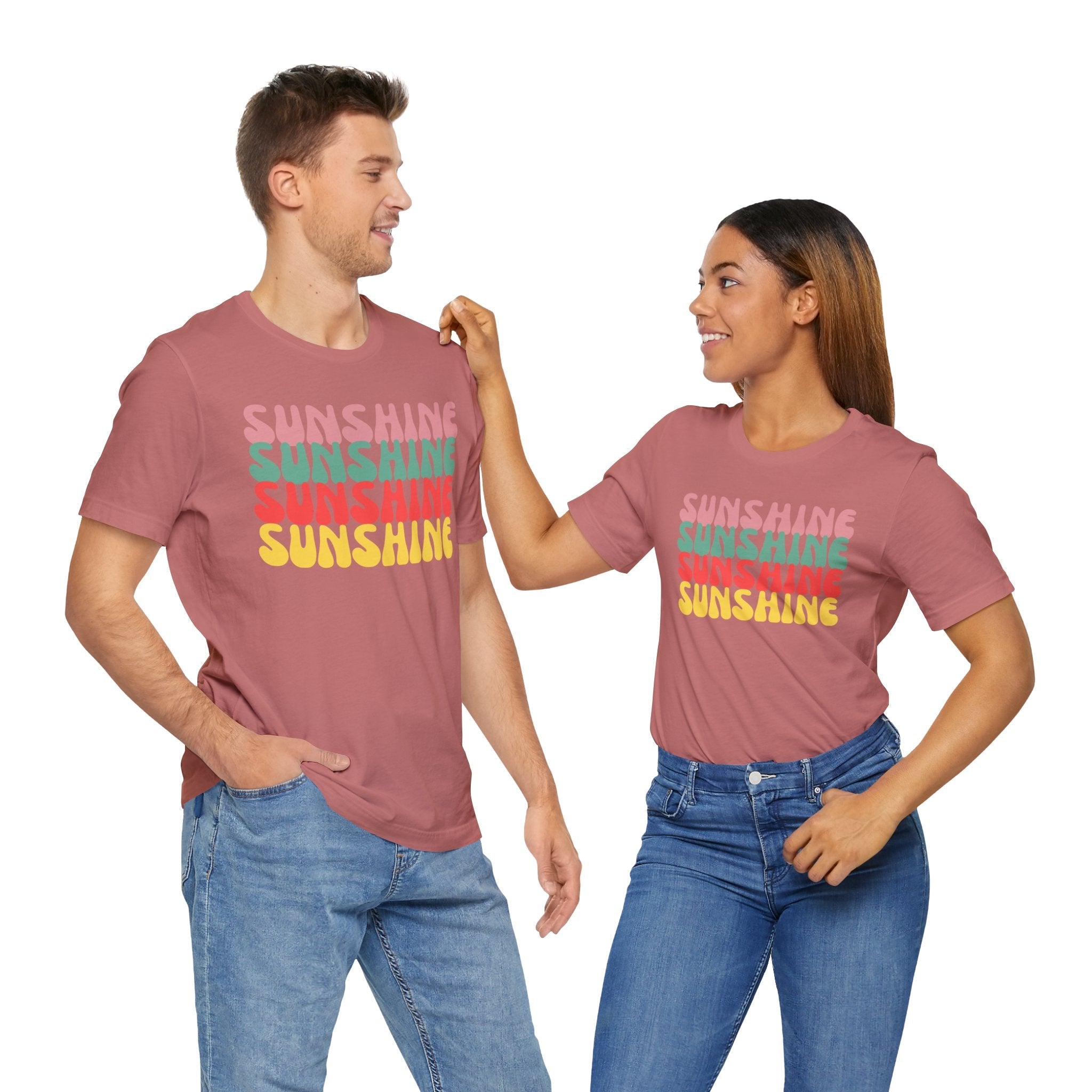 Sunny Vibe Unisex Tee, Summer T-Shirt, Beachwear, Gift for Her, Casual Wear, Fun Graphic Tee