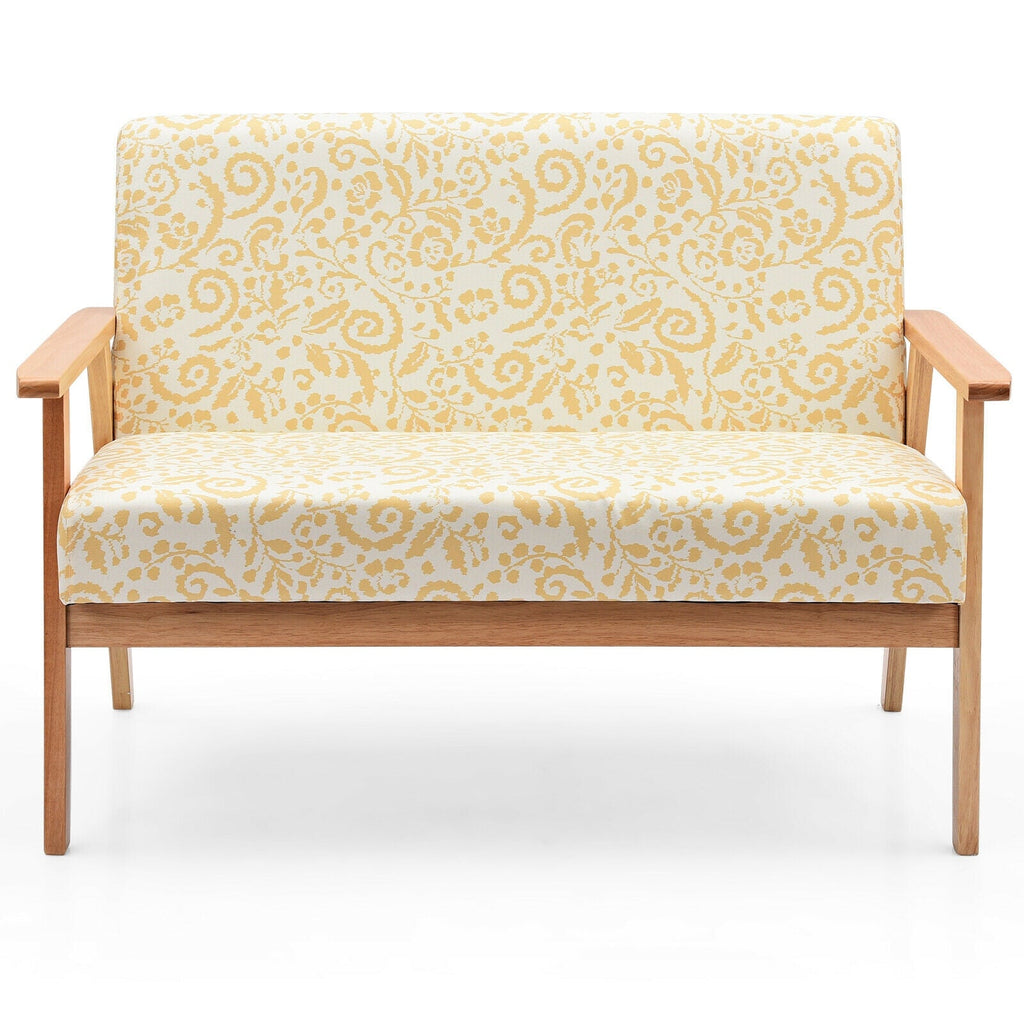Modern Fabric Loveseat Sofa Couch Upholstered 2-Seat Armchair