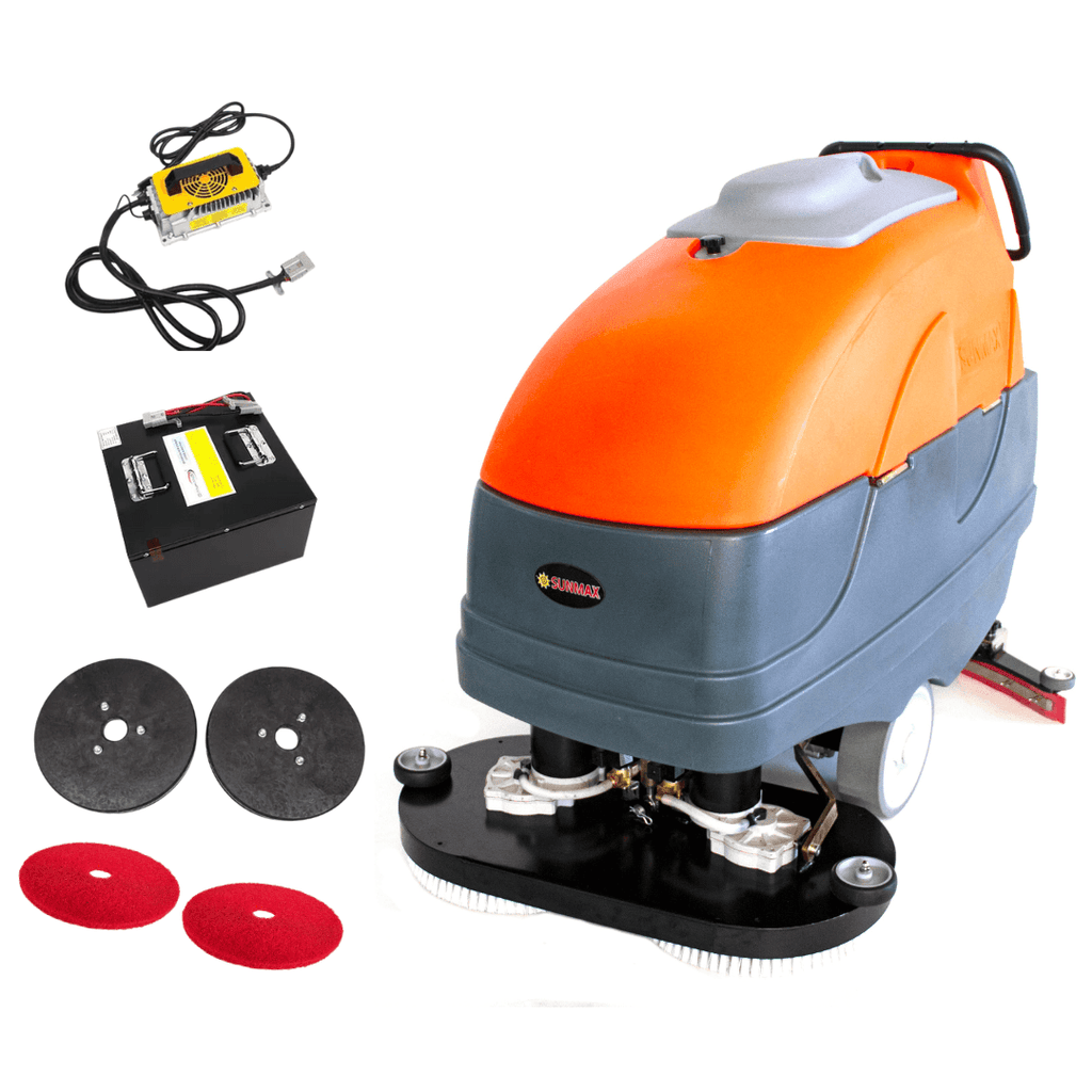 RT120+ 34" Self-Propelled Commercial Floor Scrubber – Lithium Battery, 33-Gal Recovery Tank