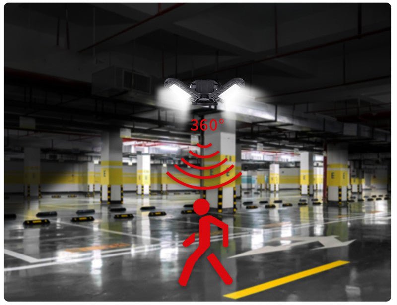 60W Super Bright Deformable LED Light for Gym Warehouse Garage 6000 Lumens