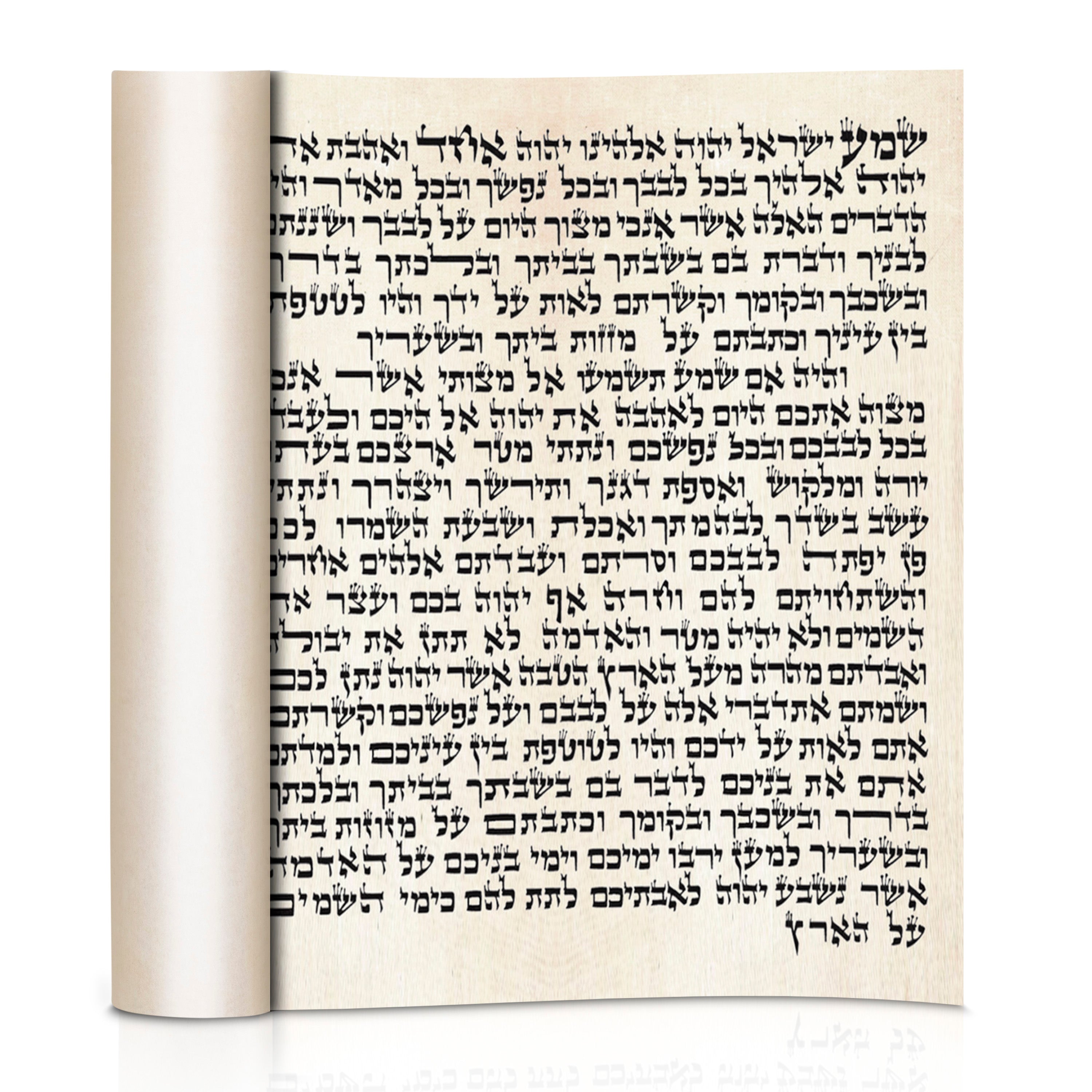 Handwritten Kosher Mezuzah Scroll -Certified Sofer Stam - 3" /4" / 5"