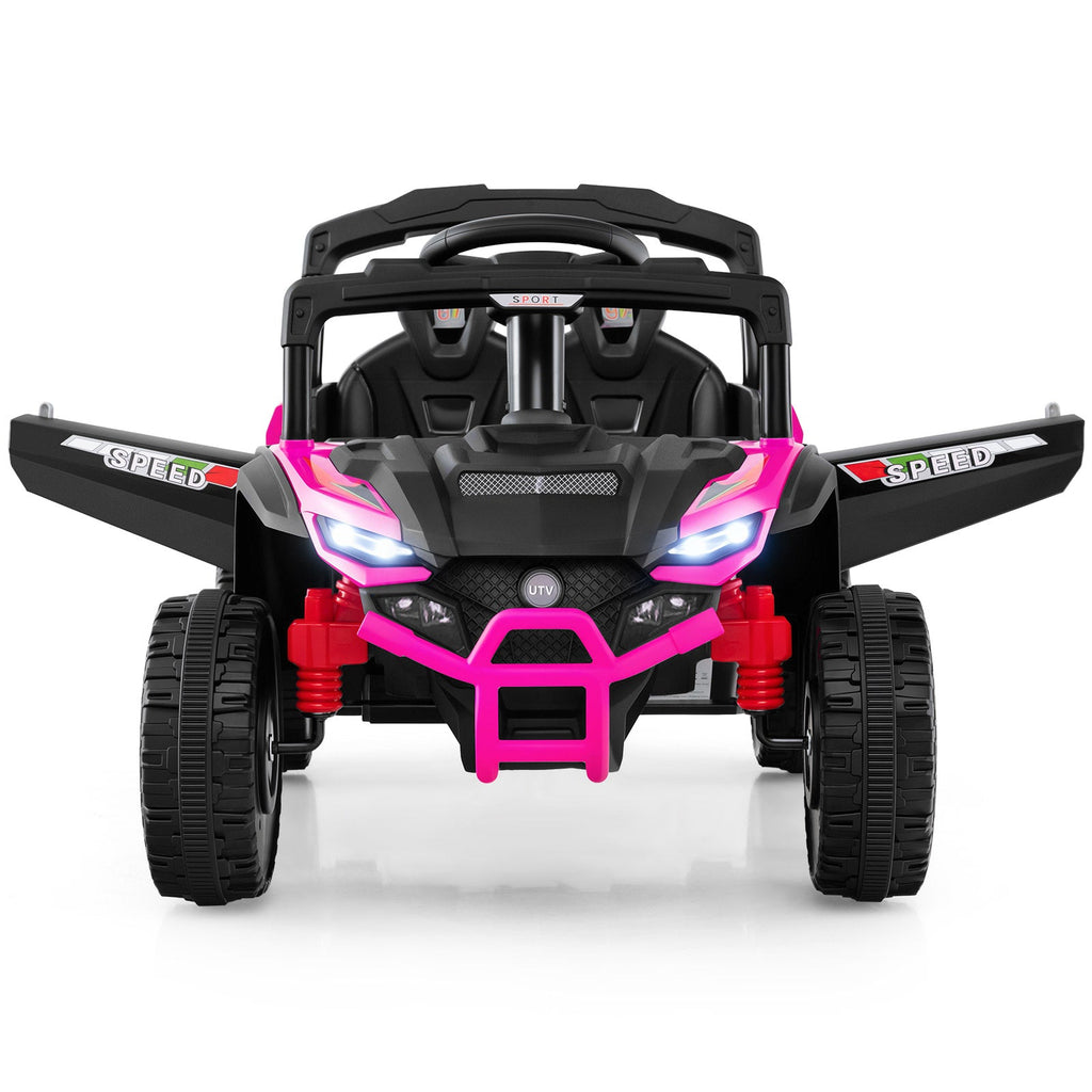 12V Kids Ride On Car UTV Electric Vehicle with LED Lights Music and Horn