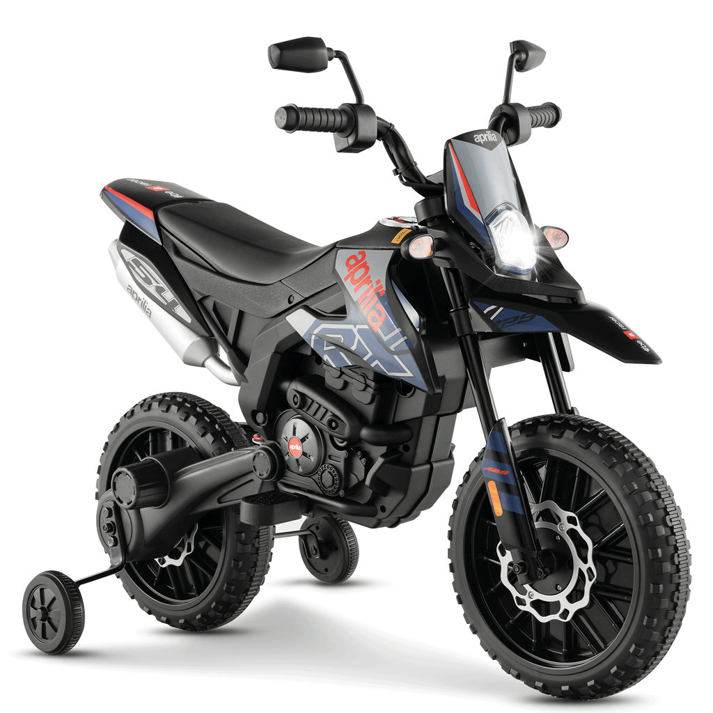 Aprilia Licensed Kids Ride On Motorcycle with 2 Training Wheels
