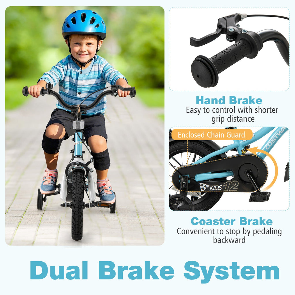 14-Inch Kids Bike for 3-5 Years Old Children Bicycle with Training Wheels