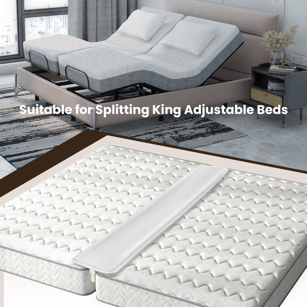 9 Inch Wide Bed Bridge Twin to King Converter Kit with Strap