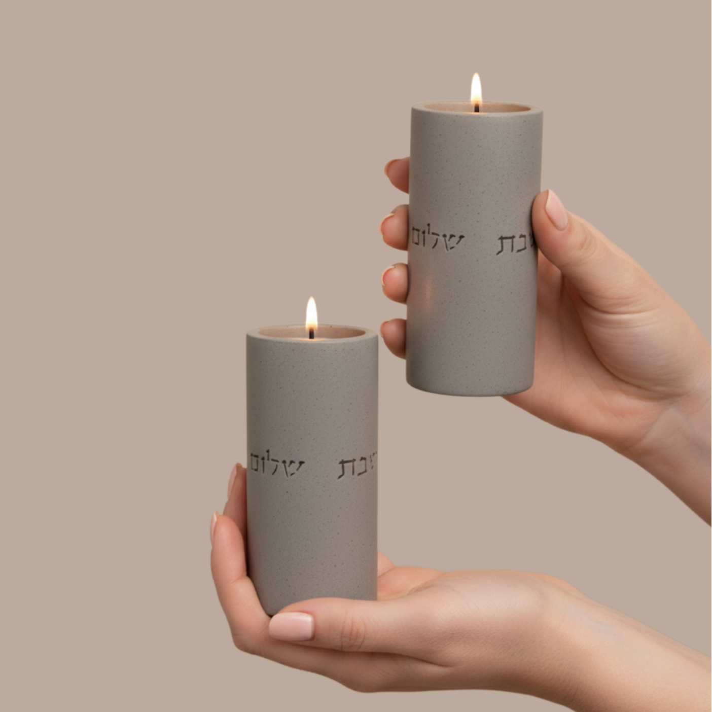 Modern Jewish Shabbat Gift Set – Stone Glow Series