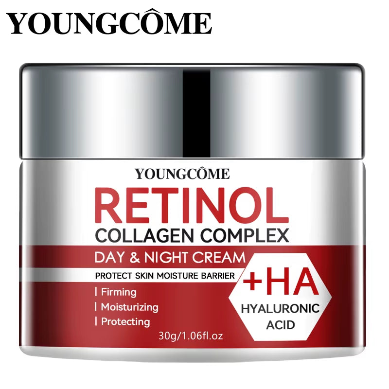 Revitalizing Retinol Collagen Moisturizing Cream for Deep Hydration & Skin Repair - Perfect for Dry, Aging Skin